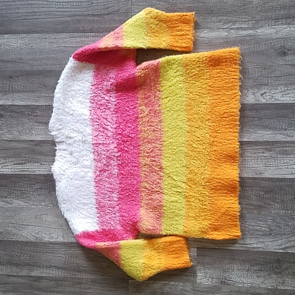 Anthropologie Simone Fuzzy Multicolor Watercolor Wool Alpaca Sweater XSP - Picture 12 of 12